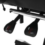 Kondela Pisarniški/igralni stol z RGB LED osvetlitvijo, črno/belo, JOVELA | Shoptok.si