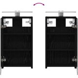  Komplet omaric za kopalnico z LED lučmi 3 pcs 80 x 10,5 x 50 cm, (5000245865) | Shoptok.si