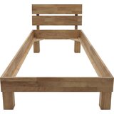 MID.YOU FUTONSKA POSTELJA 100 cm x 200 cm , les barve hrasta | Shoptok.si