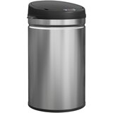 HOMCOM senzorski koš za smeti nerjaveče jeklo, plastika 32D x 30,5Š x 51V cm srebrno, (5000241937) | Shoptok.si