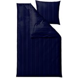 Södahl Temno modra enojna/podaljšana posteljnina iz damasta 140x220 cm Noble – u
