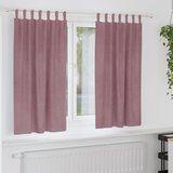vidaXL Zavese Temno roza Poliester 140 x 175 cm Dekorativni vložki | Shoptok.si