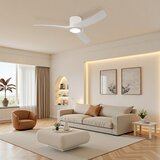  ZEVENTI - LED plafonski ventilator ORBITO LED/24W/230V Wi‑Fi Tuya beli + sa daljinskim upravljačem | Eponuda.com
