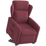  Električni naslonjač na podizanje od tkanine boja vina | shoptok.hr