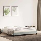  Okvir kreveta bez madraca svijetlo sivi 200x210 cm baršun | shoptok.hr