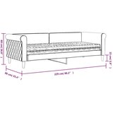 vidaXL dnevni krevet s madracem tamnosivi 80 x 200 cm baršunasti | shoptok.hr