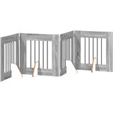  Vrata za pse s postoljem 4 pcs Siva sonoma 60 x 60 cm | shoptok.hr