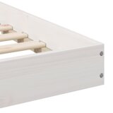 vidaXL krevetna konstrukcija bijela 90 x 190 cm masivna borovina | shoptok.hr