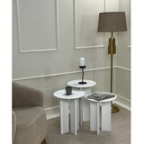 Hanah home set stolova za kafu leo (55 + 50 + 45) white | ePonuda.com