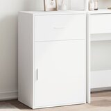 vidaXL Omara bela 56,5x39x90 cm inženirski les | Shoptok.si