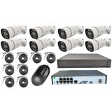 Gembird CAM-IP5MP-POEKITXM8W gmb kamera 5 megapiksela set full color ip 8 kamere app xmeye sa mikrofonom Cene'.'