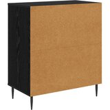  Komoda BONN Retro valni uzorak 66 x 36,5 x 76 cm Crni hrast | shoptok.hr