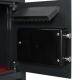vidaXL Elektronski digitalni sejf Temno siva 35x31x80 cm Jeklo | Shoptok.si