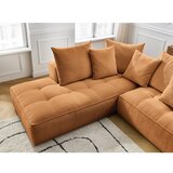 Bobochic Paris Gorčično rumena kotna sedežna garnitura iz šenilje (desni kot/v obliki črke L) Whesley – | Shoptok.si