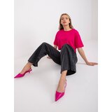 BASIC Feel Good T-shirt-RV-TS-7541.06-fuchsia | Shoptok.si