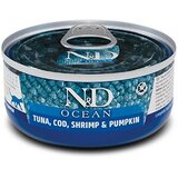 Farmina N&D Cat Ocean Tuna, Cod, Shrimp&Pumpkin Adult - mokra mačja hrana - 70 g, (21385672) | Shoptok.si