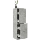 vidaXL Lekarniška omara betonsko siva 40x41x144,5 cm inženirski les | Shoptok.si