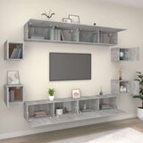  Komplet TV omaric 8-delni siv sonoma konstruiran les, (20734886) | Shoptok.si