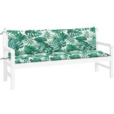 Jastuci za vrtnu klupu 2 kom s uzorkom lišća 180x50x7 cm | Eponuda.com