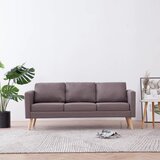 vidaXL Kavč trosed iz blaga taupe | Shoptok.si
