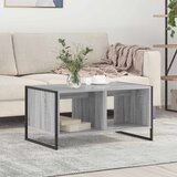 vidaXL Kava Stol Siva Sonoma 80 x 50 x 40 cm Konstruirano drvo | shoptok.hr
