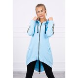 Kesi Zip-up sweatshirt in back cyan Cene