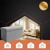 Ruhhy sivi puf od tkanine 76x38x38cm | shoptok.hr