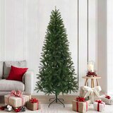  Umjetno božićno drvce s stalakom Zelena 210 cm PVC, PE i čelik | shoptok.hr