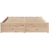 vidaXL Posteljni okvir brez vzmetnice 140x190 cm trdna borovina | Shoptok.si