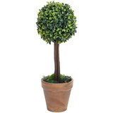 vidaXL Umjetni šimširi s posudama 2 kom u obliku kugle zeleni 41 cm | shoptok.hr
