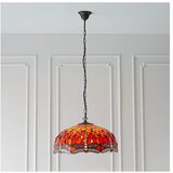 Endon 64082 - Luster na lancu Tiffany DRAGONFLY, 3xE27/60W/230V, prečnik 50 cm u