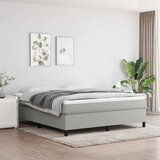Maison Chic Box spring postelja - Vzmetna postelja z vzmetnico svetlo siva 180x200 cm blago SL6558, (21904314) | Shoptok.si