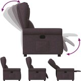  Naslanjač temno rjavo blago | Shoptok.si
