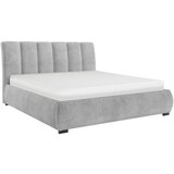 MID.YOU OBLAZINJENA POSTELJA 180 cm x 200 cm , les, tekstil, leseni material siva | Shoptok.si