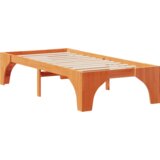  Konstrukcija postelje Rjava 75 x 190 cm Masivno borovo les, (5000127061) | Shoptok.si