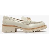 Resti Beige lacquered women's moccasins with chain Sotella - Footwear | ePonuda.com