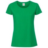 Fruit Of The Loom Zielona koszulka damska Iconic 195 Ringspun Premium Premium | shoptok.hr