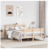 vidaXL Posteljni okvir brez vzmetnice 120x200 cm trdna borovina Cene