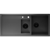 Klarstein TitanSteel, kuhinjsko korito 1.5, z glavnim in stranskim koritom, 100 x 45 cm (DxŠ), nerjaveče jeklo, površina odporna na praske, odporna na vročino Cene