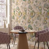  Foto tapeta - Green and yellow autumn souvenirs - floral design with leaves 300x210 | shoptok.hr