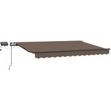 vidaXL Retraktilna tenda Taupe 500 × 300 cm blago, (5000252220) | Shoptok.si
