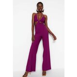 Trendyol Jumpsuit - Purple - Fitted Cene