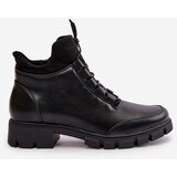 Boto Low Women's Insulated Boots Made Of Eco Leather Black Erisabelle | ePonuda.com