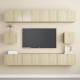 The Living Store Komplet TV omaric 6-delni sonoma hrast iverna plošča - Komplet TV Omaric, (21374431) Cene
