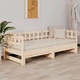  Dnevni ležaj na izvlačenje 2 x (90 x 200) cm masivna borovina | shoptok.hr