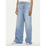 Twinset Jeans hlače 241TT2390 Modra Wide Leg