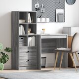 vidaXL stol s pohranom Siva Sonoma Inženjerska drvena ploča | shoptok.hr