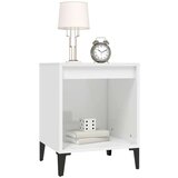  Nočna omarica visok sijaj bela 40x35x50 cm, (20730248) | Shoptok.si