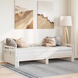  Dnevni krevet na razvlačenje s madracima 90x200 cm od borovine | shoptok.hr