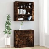  Visoka omara dimljen hrast inženirski les, (20654255) | Shoptok.si